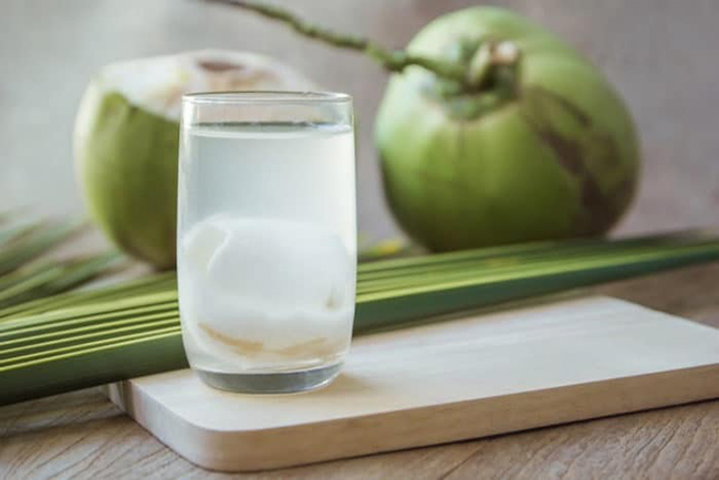 A cup of coconut water provides about 50 calories