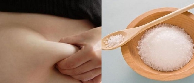 Reduce belly fat with salt