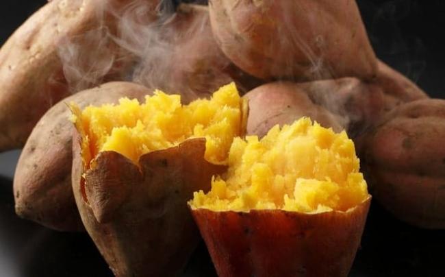 Sweet potatoes boiled