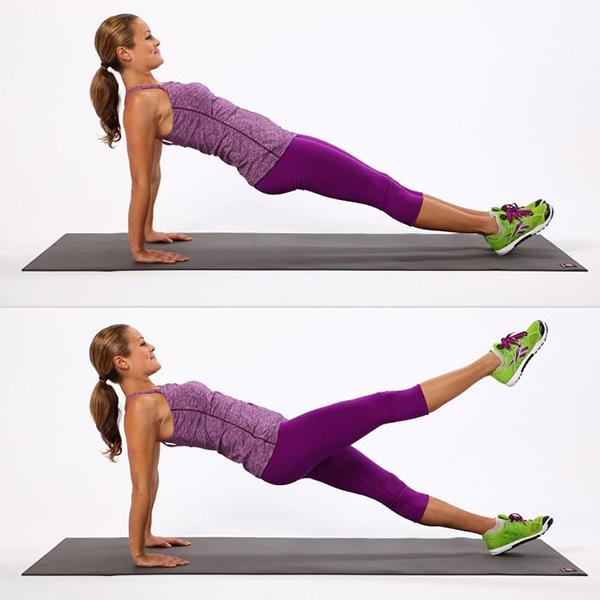 The correct posture of gym exercises to reduce belly fat for women.
