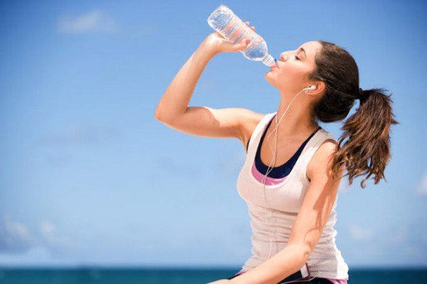 You do not drink enough water during morning exercise