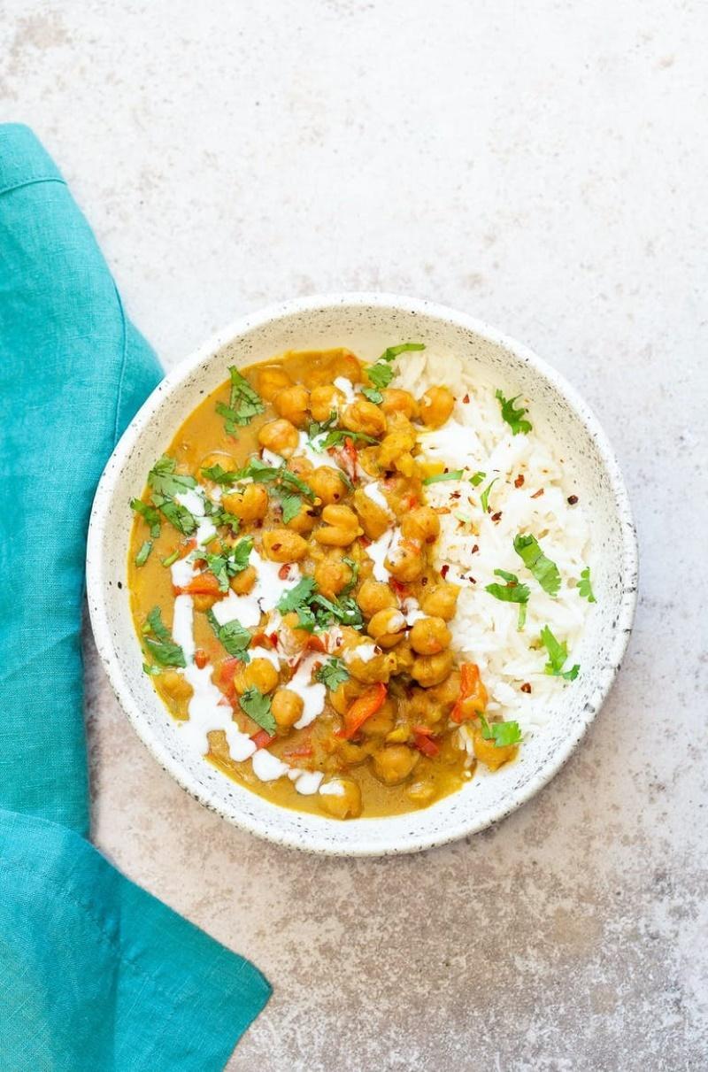 Thai style chickpea curry