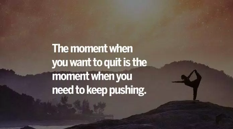 “The very moment when you want to give up is the moment you need to keep trying.” - Noname