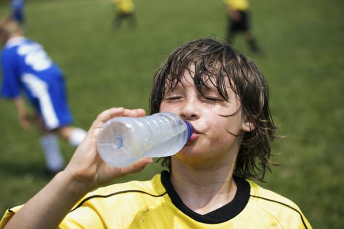 Children need rehydration and electrolytes after intense physical activity