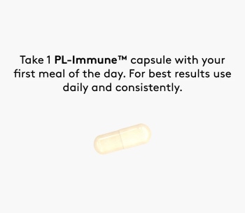 The recommended daily dosage of Performance Lab PL Immune is two capsules per day.