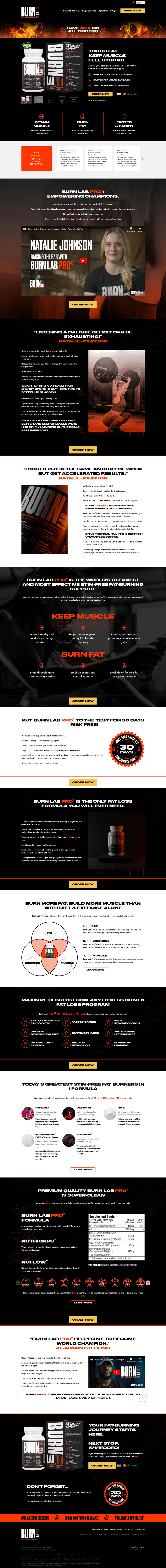 Burn Lab Pro Website