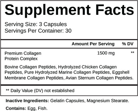 Collagen Complex is its high-quality collagen peptides