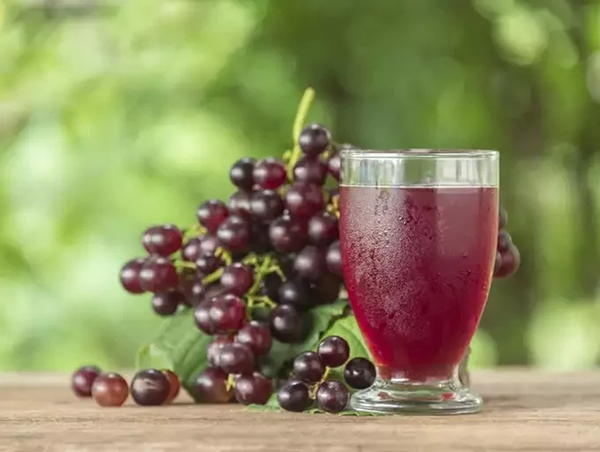 Red wine or grape juice